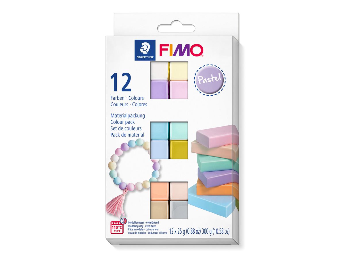 FIMO Modellierset soft 12x25g 8023C12-3 pastel (4007817053423)