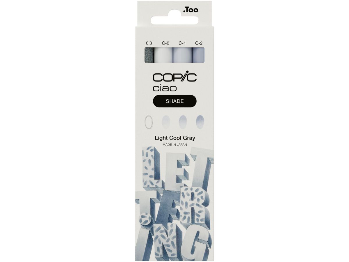 COPIC Marker Ciao Shade Set 22075423 Light Cool Gray 4 pezzi (4013695268101)