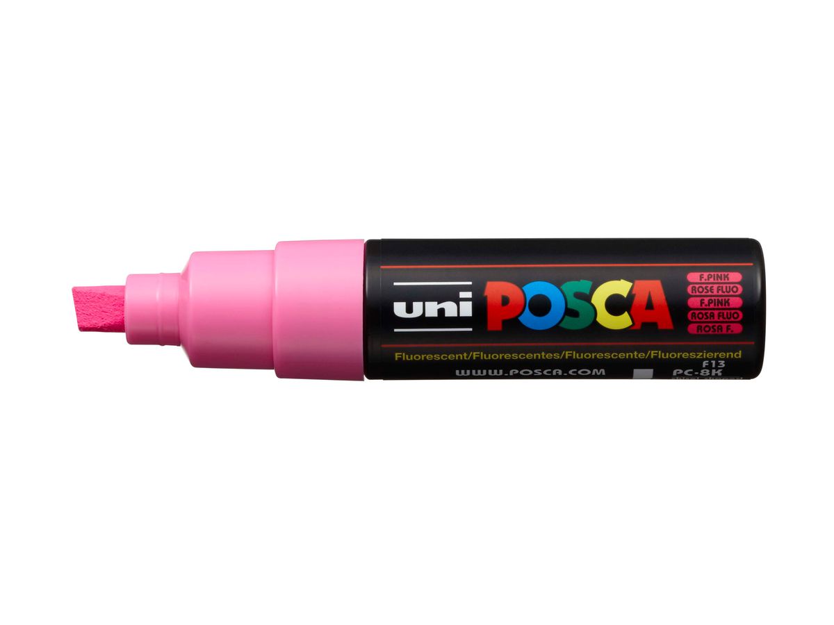 POSCA Marker 8mm PC-8K F.PINK fluo rosa, Keilspitze (4902778916940)