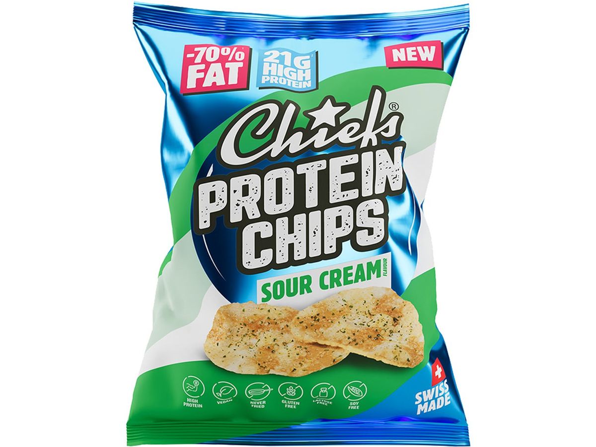 CHIEFS Protein Chips Sour Cream 5015 80g (7640151714857)