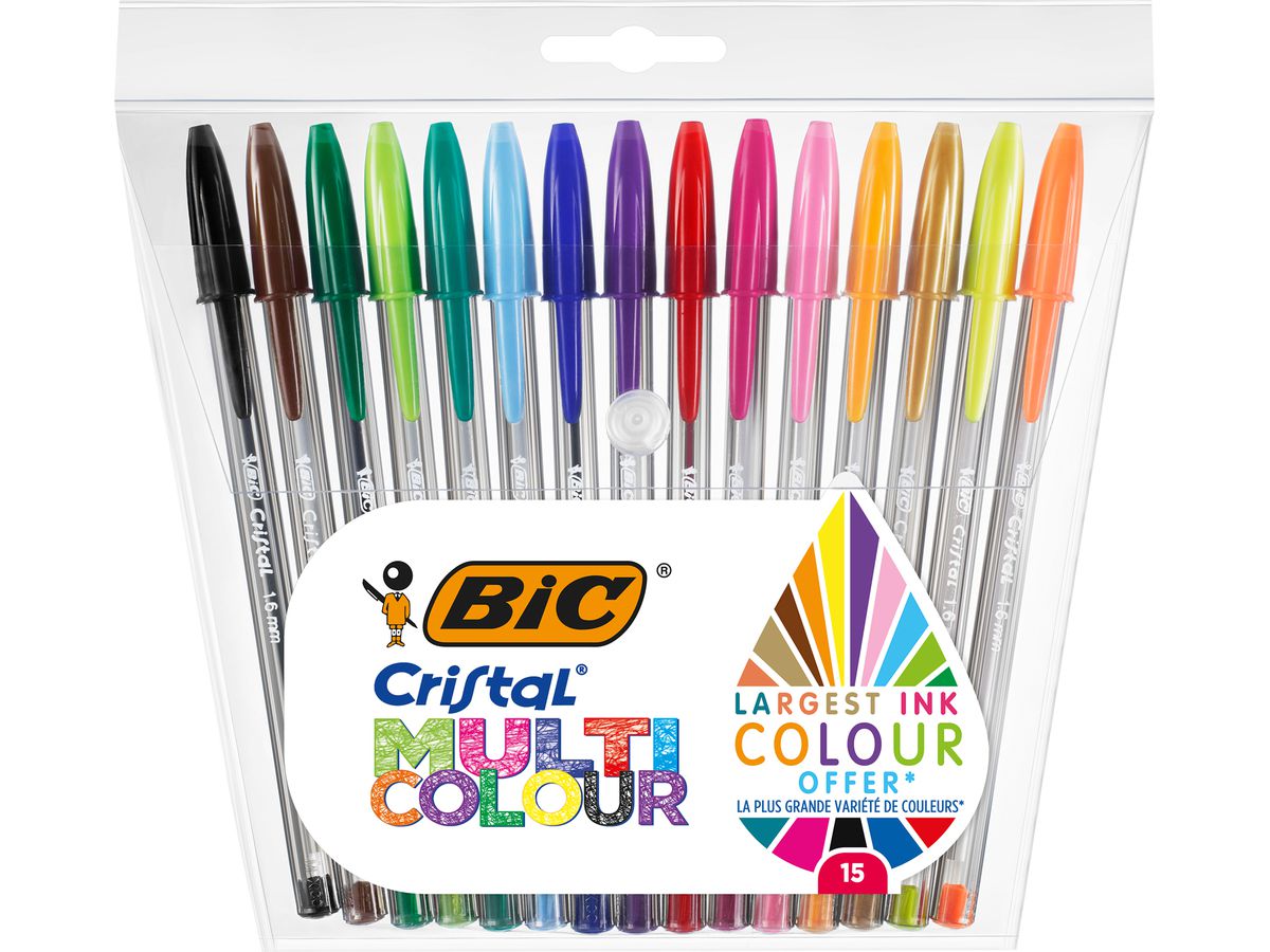 BIC Kugelschreiber Cristal 0.42mm 964899 15 Farben (3086123538870)