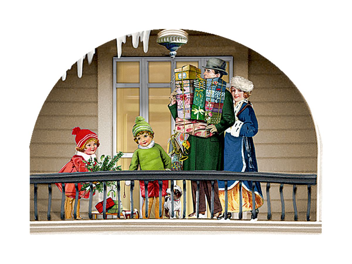 COPPENRATH Aufstell-Adventskalender 72505 Weihnachtslädchen-Leporello (4050003725055)