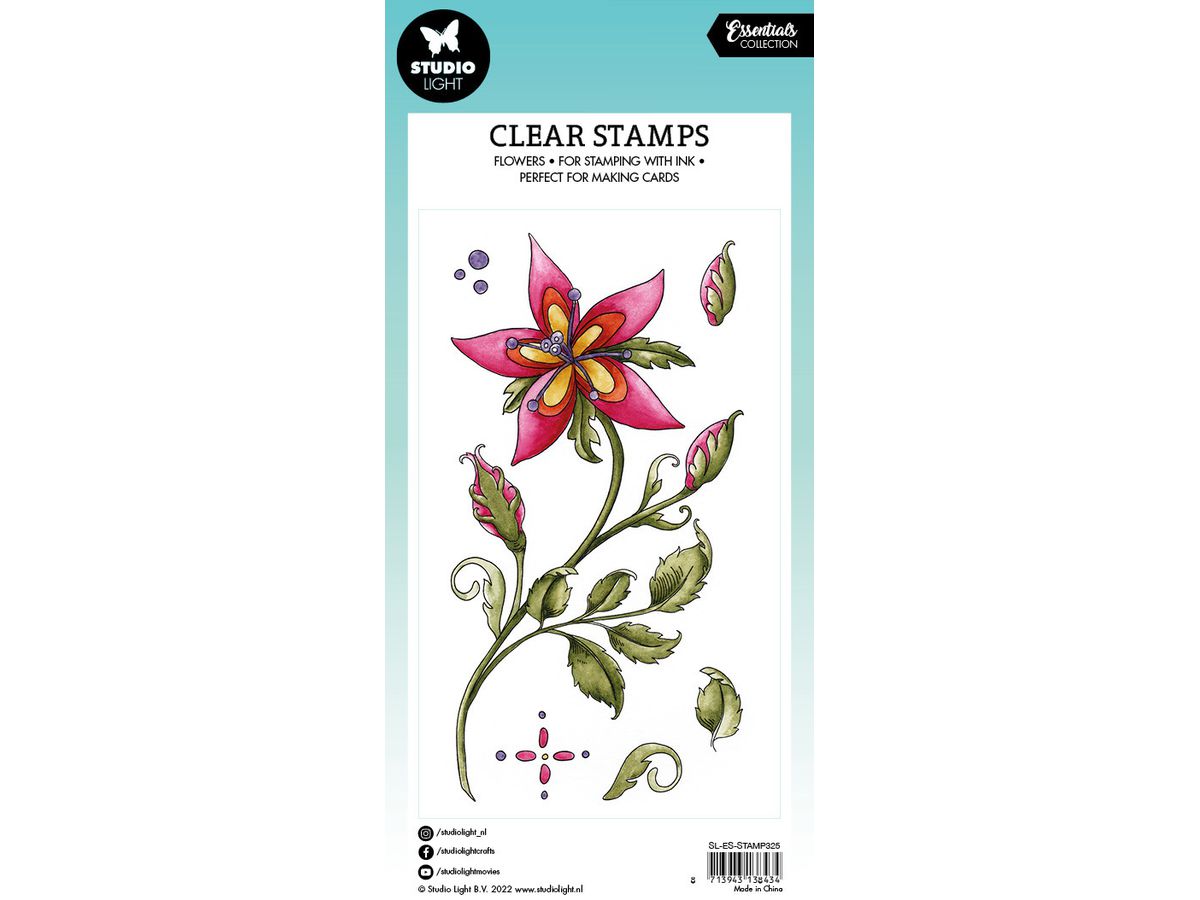 SIZZIX Tampon transp. 8x14x0.3cm STAMP325 Fleur de fée (8713943138434)