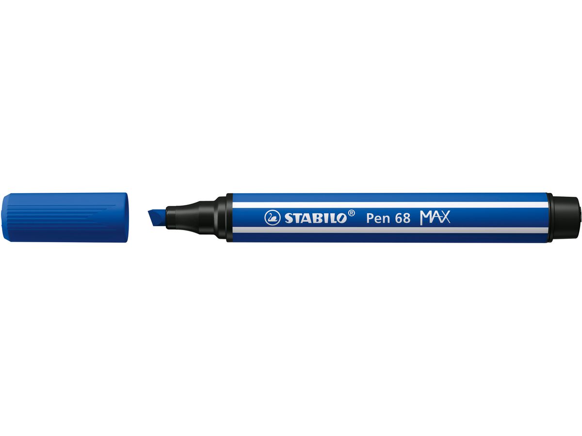 STABILO Stylo Fibre 68 MAX 2+5mm 768/32 bleu outremer (4006381569613)