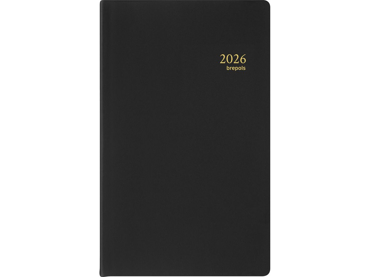 BREPOLS Agenda Breform Seta 2026 0.516.2120 1G/1P nero 10x16.5cm (5412303005708)