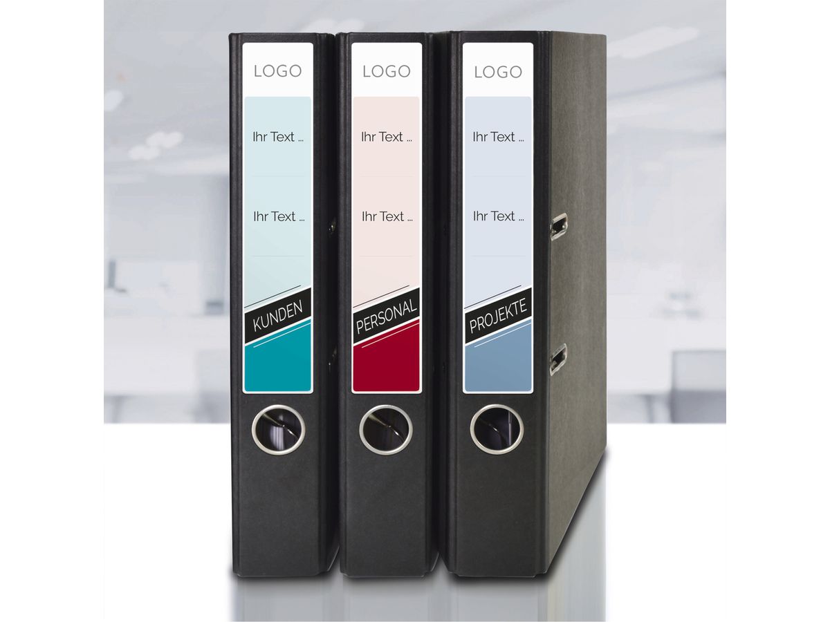 AVERY ZWECKFORM Costa per cartella 38x192mm L4760-25 bianco 210 pz./25 + 5 fogli (4004182047606)