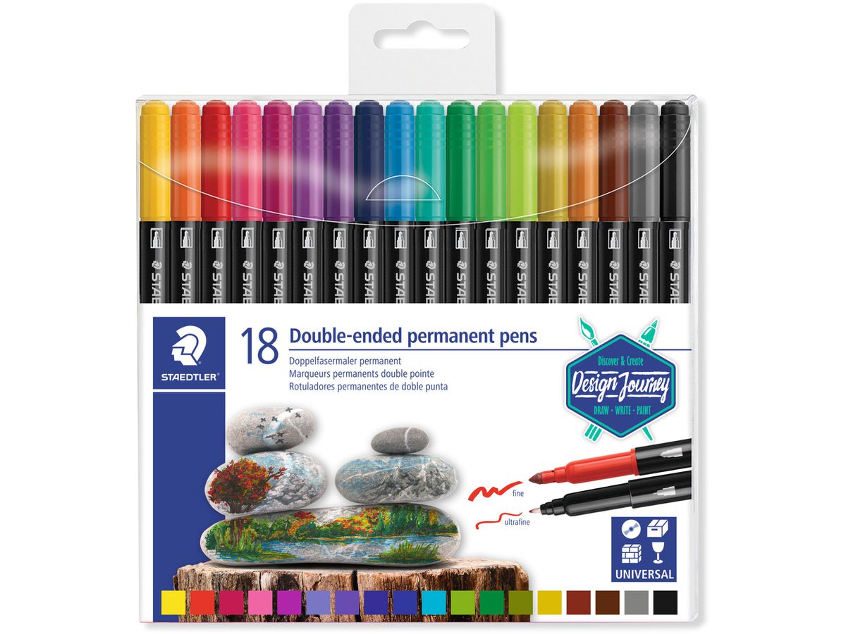STAEDTLER Fasermaler 3187TB18 Design Journey, 18 Stück (4007817042960)