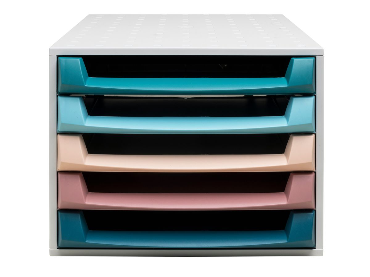 EXACOMPTA Schubladenbox SKANDI A4+ 221606D The Box, 5 Schubladen (9002493221604)