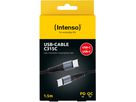 INTENSO Cable USB-C to USB C 7901000 1.5 m, Nylon black (4034303035977)