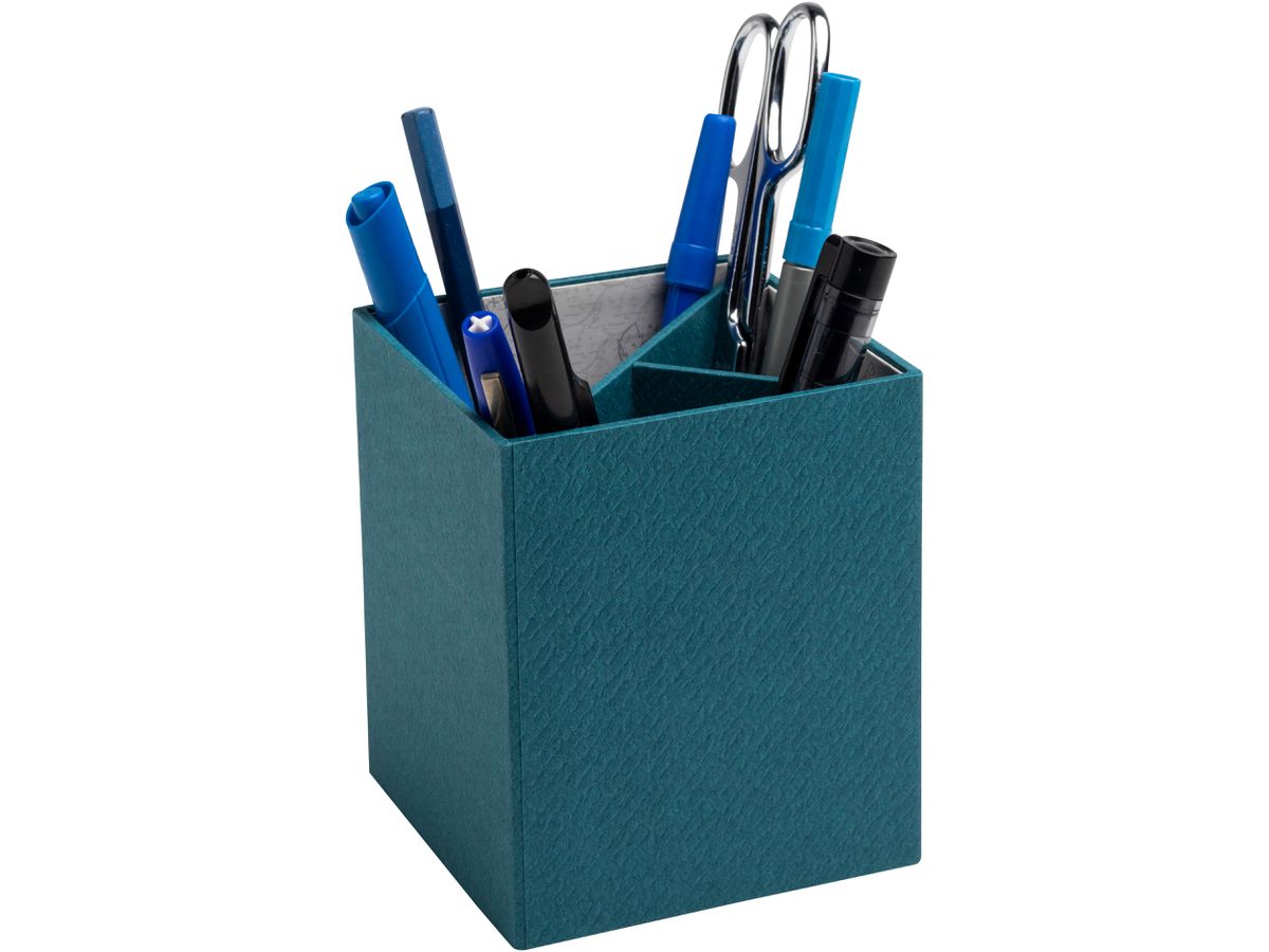 EXACOMPTA Stifteköcher OfficeByMe 67603E 3 Fächer, blau (3130630676034)