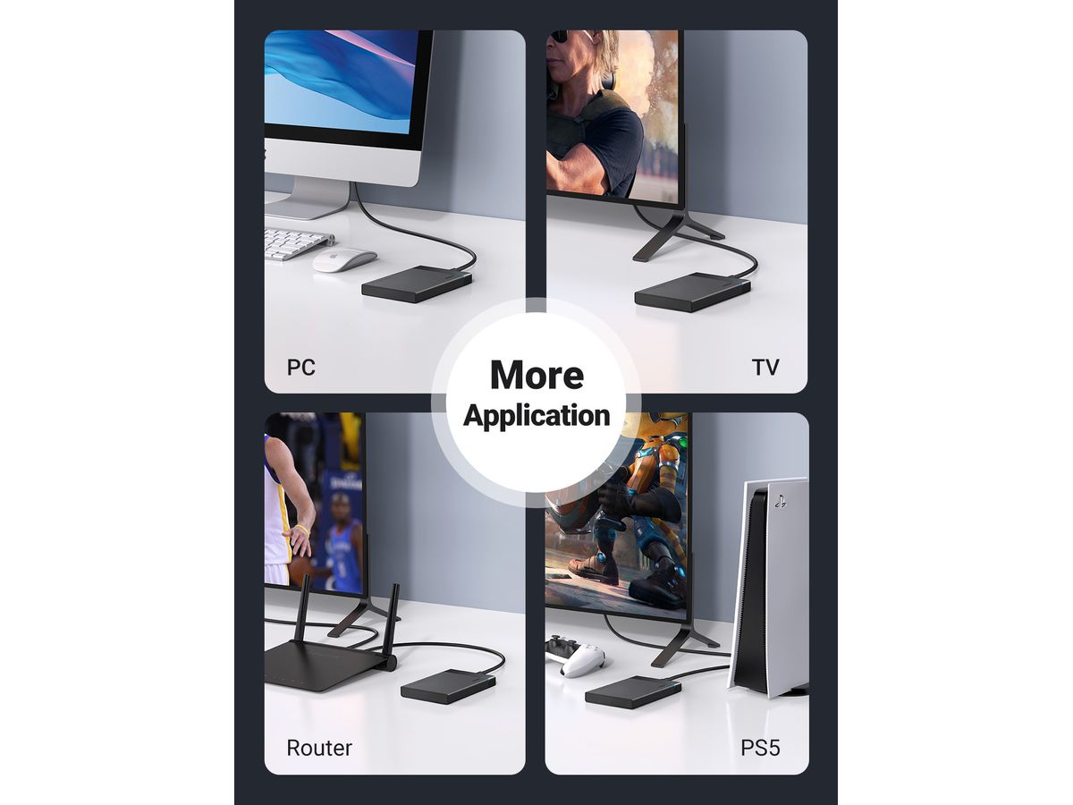 UGREEN SATA Hard Driver Enclosure 30847 USB 3.0 to 2.5 (BB) (6957303838479)