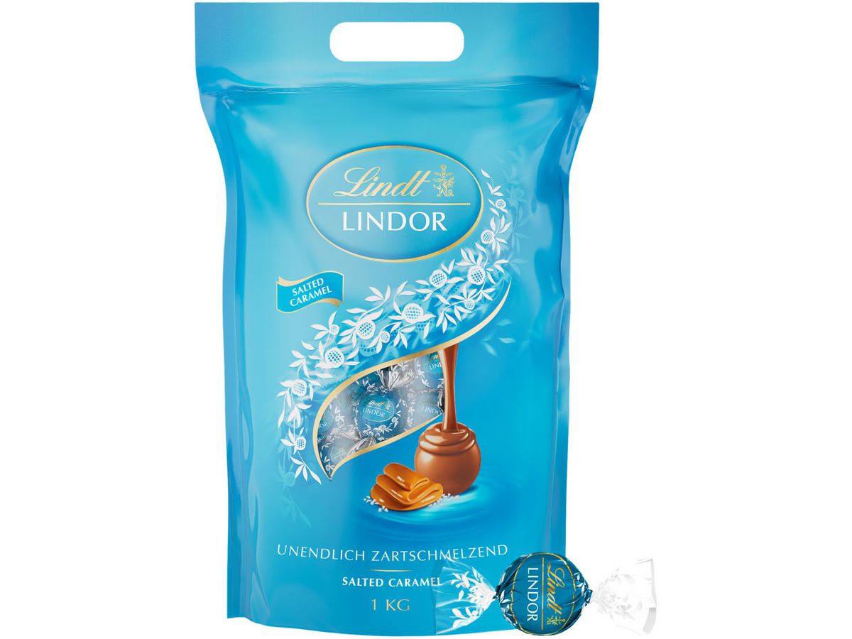 LINDT Lindor Kugeln 660254 Salted Caramel 1000g (8003340802541)