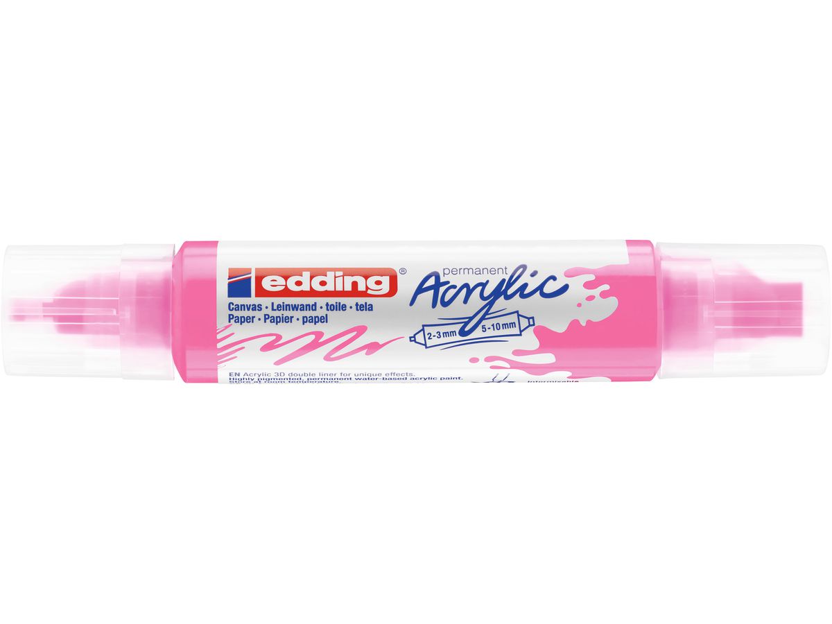 EDDING Acrylmarker 5400 double liner 5400-069 fluorescent pink (4057305028846)