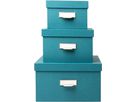 EXACOMPTA Ablagebox OfficeByMe 79603E blaugrün 3er-Set (3130630796039)