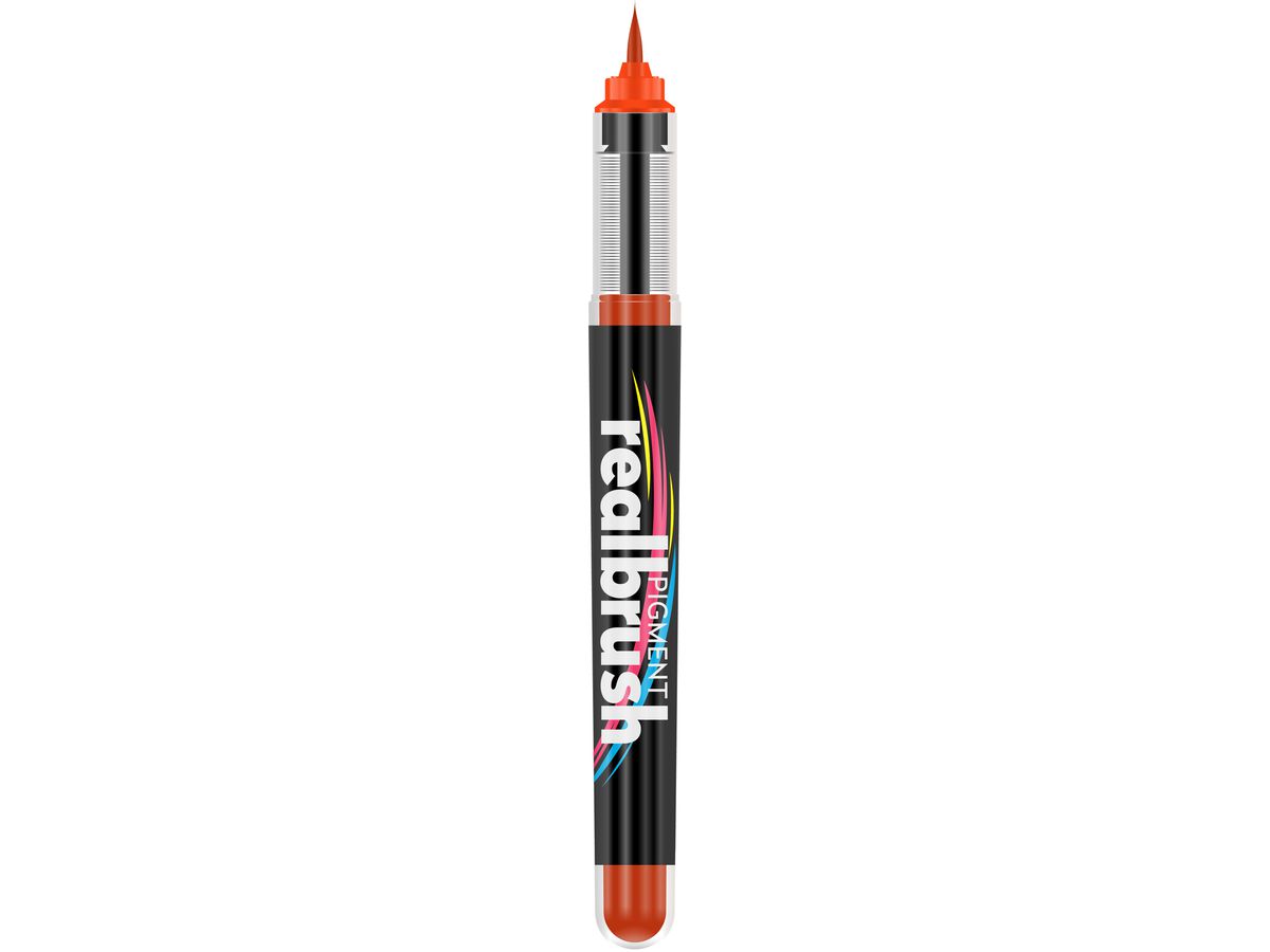 KARIN Real Brush Pen 0.4mm 33Z172 Pigment, rouge orangé (5904446031855)