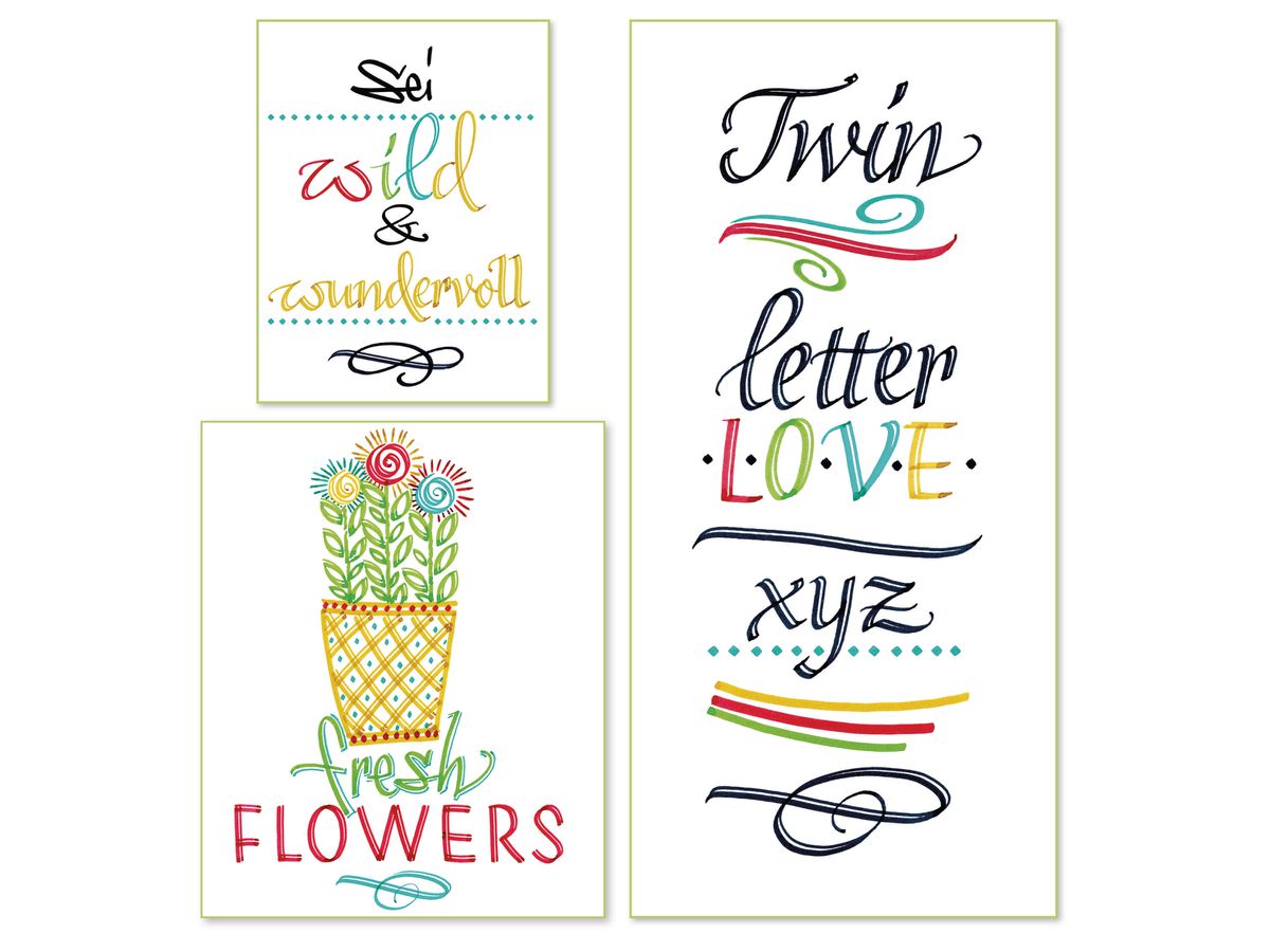 ONLINE Calli Brush Twin 3mm 18605 fresh edition, ass. 5 pcs. (4014421186058)