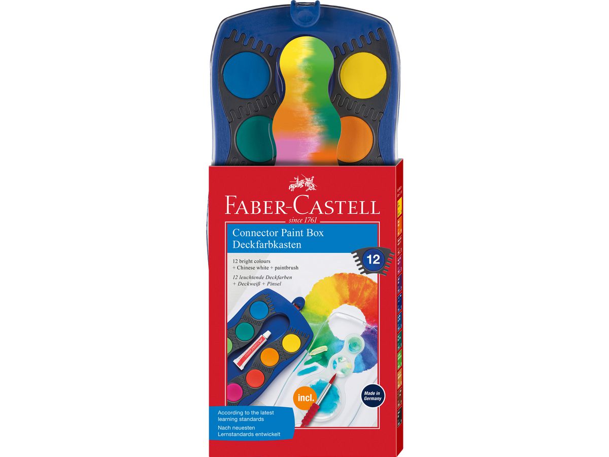 FABER-CASTELL Scatola die colori 12 colori 125001 blu (4005401250012)
