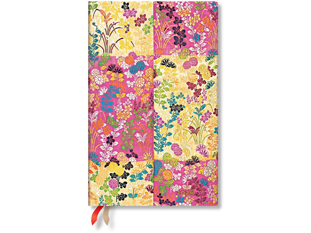 PAPERBLANKS Agenda Kara-ori Pink 2026 DD0626-9 1S/2P VER Maxi HC AL 13.5x21cm (9780349706269)