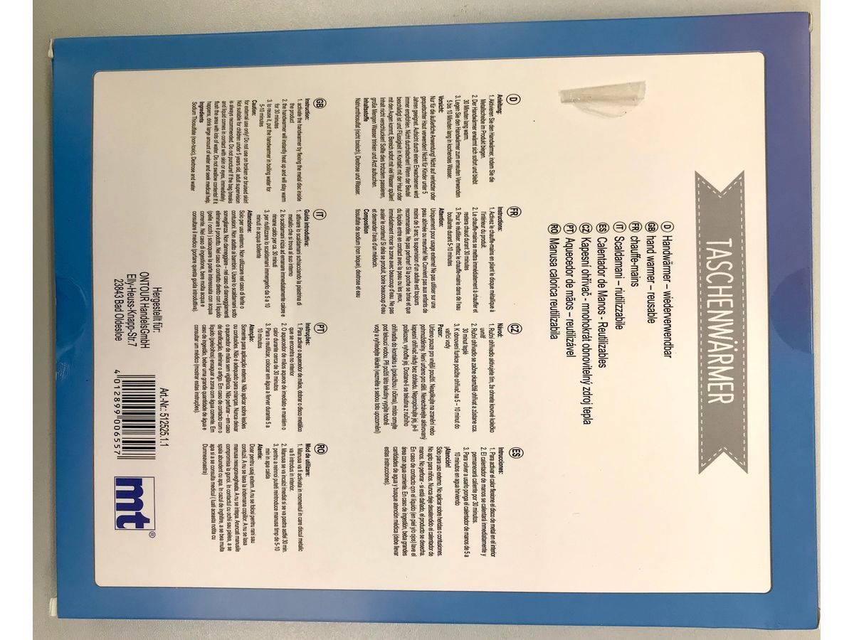 ROOST Taschenwärmer Eule 4 Set 512525.1. assortiert (4012899006557)