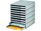 STYRO Schubladenbox styroval öko 14-8002.85 grau/grau 10 Schubladen (7612176089142)