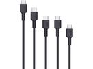 AUKEY USB-C-to-C Cable CB-CD37A 5 Pack,1x 2m,3x1m,1x0.5m (0689323787562)