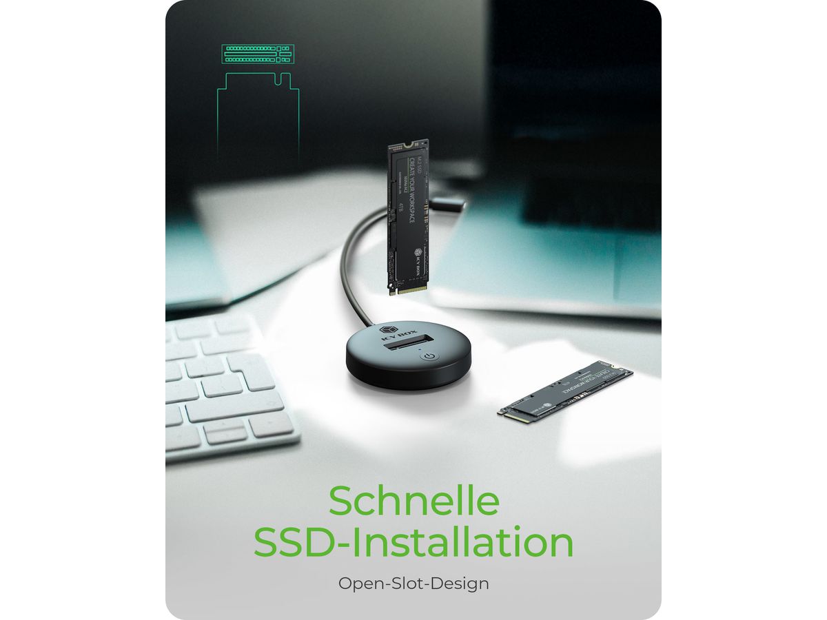 ICY BOX DockingStation for NVMe & IB-1610MCD-C31 SATA M.2 SSD (4250078175100)