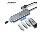 UGREEN USB-C Hub 4in1, Silver 70336 4xUSB-A (6957303873364)
