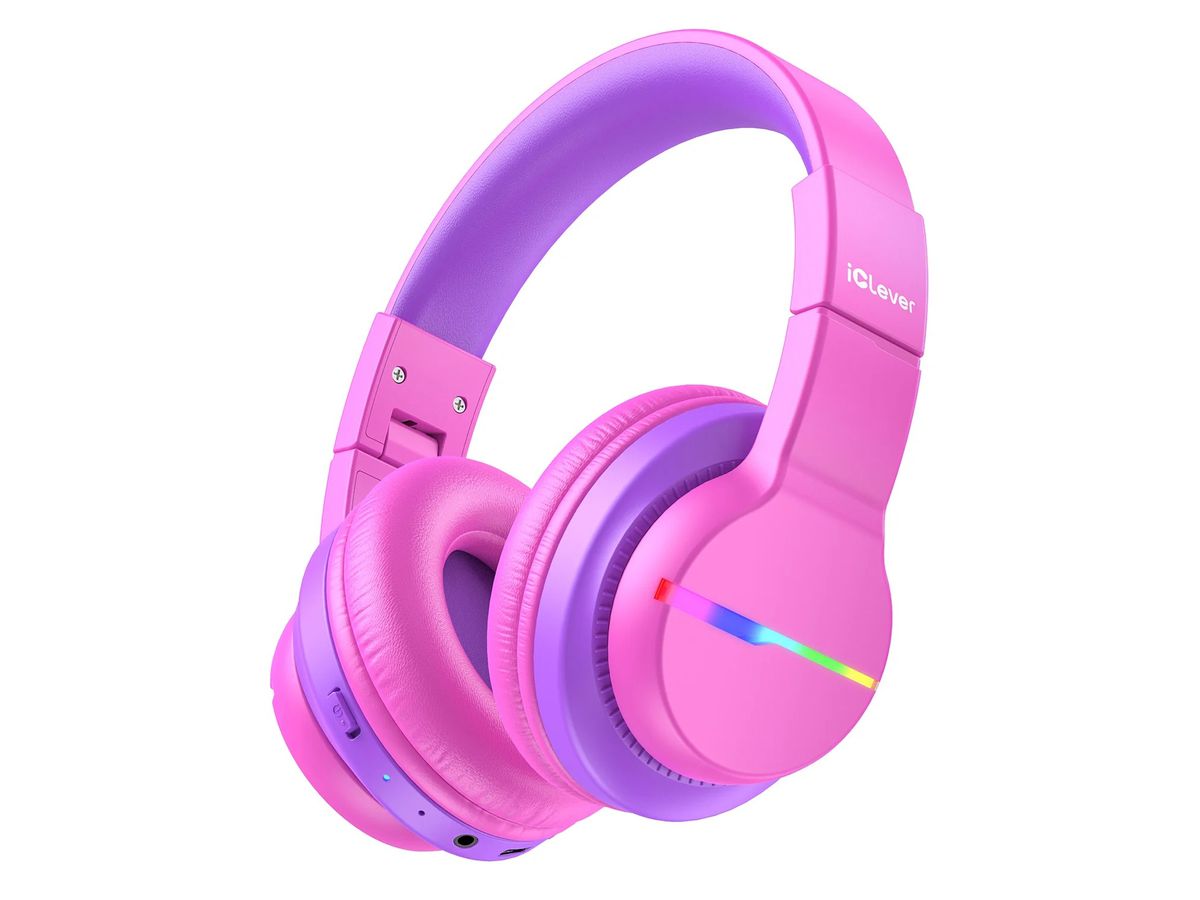 ICLEVER Kids Bluetooth Headphones C03-1702N-28 BTH12, LED, 55h, hot pink (6934911796490)