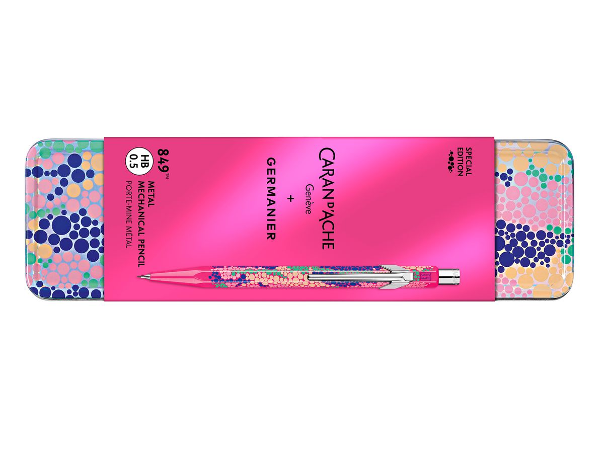 CARAN D'ACHE Porte-mines 849 GERMANIER MF0844.016 rose fluo, avec boîte métal (7630002360968)