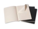 MOLESKINE Cahier XL 25x19cm 705014 ligné, noir 3 pcs. (9788883705014)