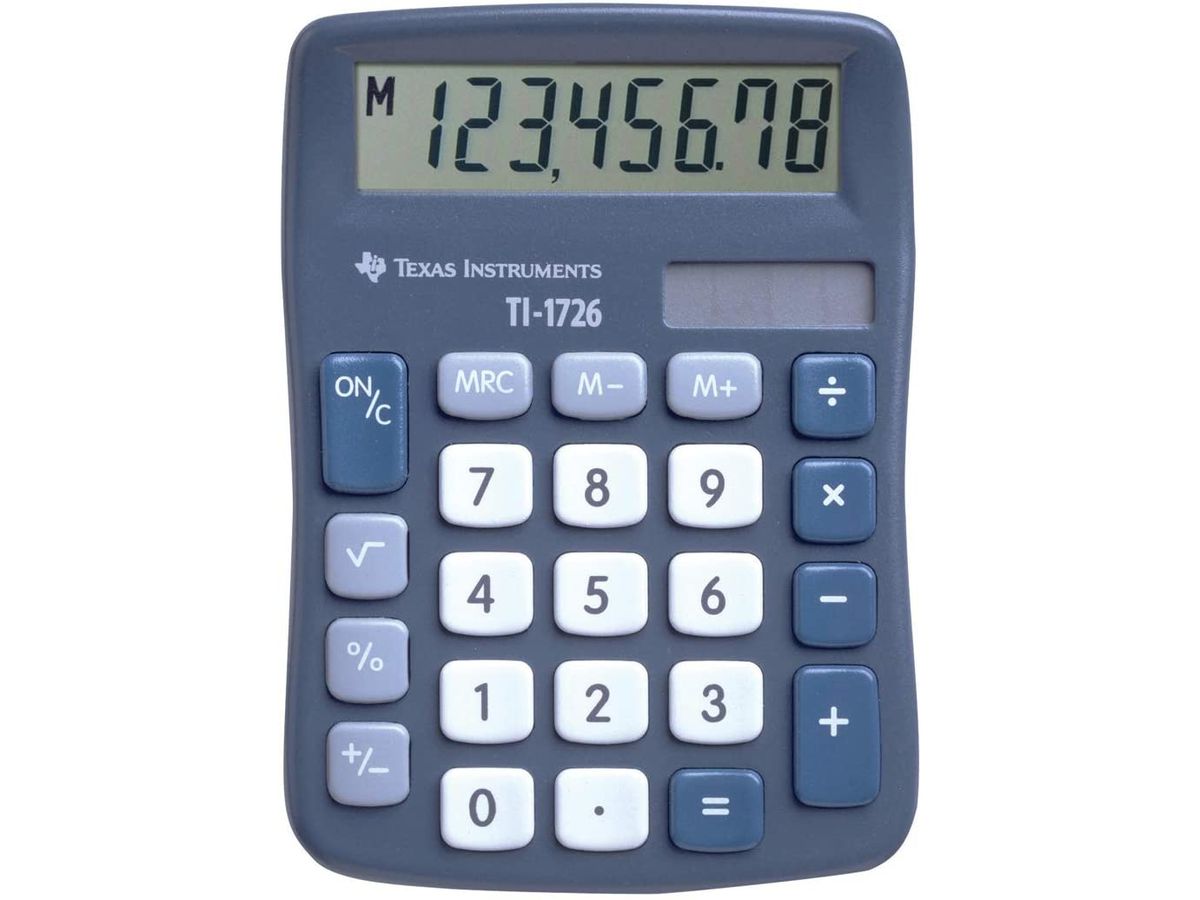 TEXAS INSTRUMENTS Grundrechner TI-1726 8-stellig (3243480009683)