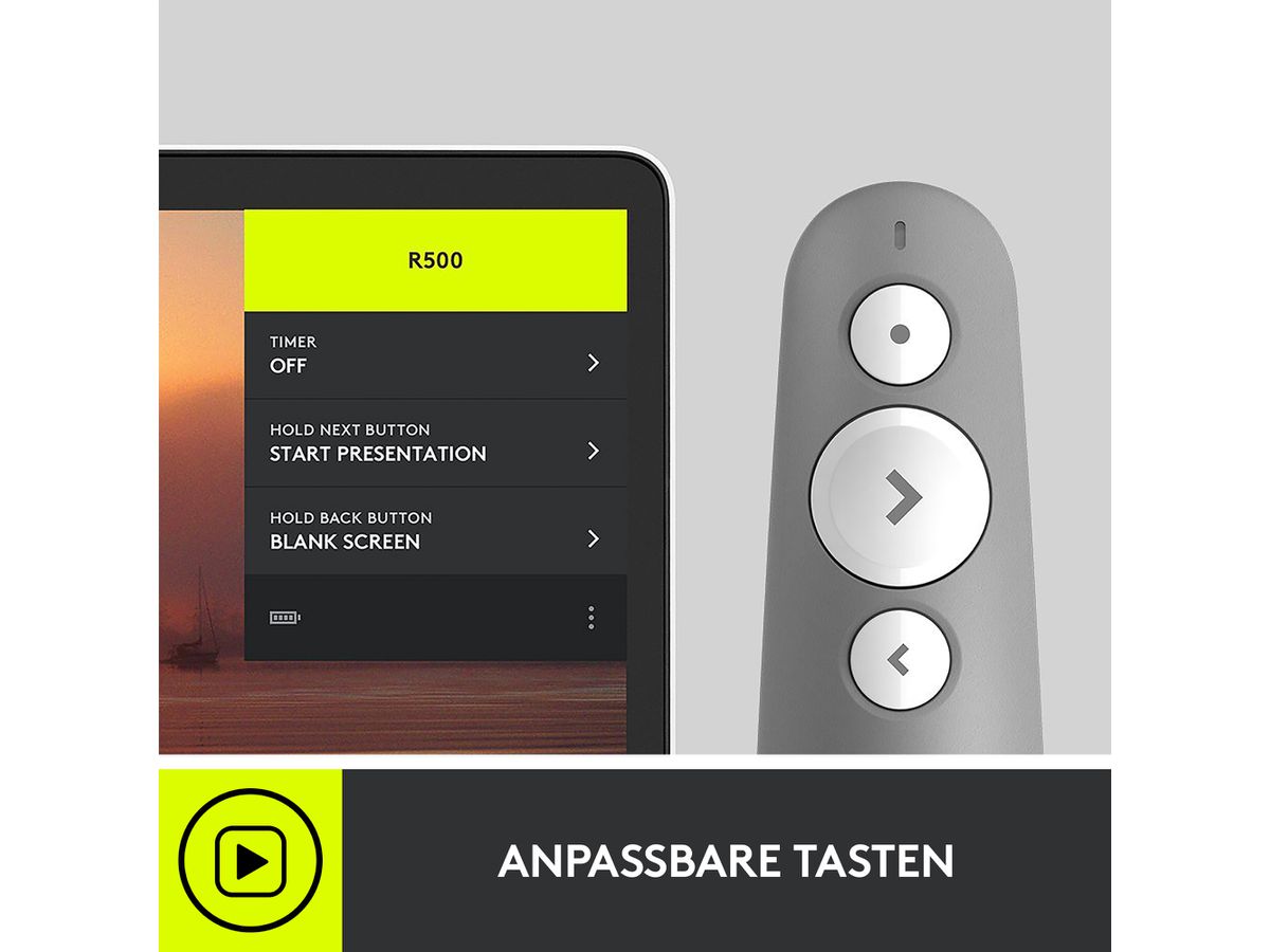 LOGITECH R500 Presenter 910-005843 Wireless Remote Graphite (5099206090828)