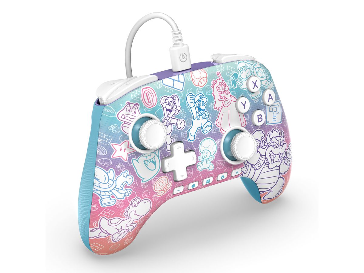 POWER A Advantage Wired Controller NSGP0526-01 NSW2, Mushroom Kingdom (0617885153310)