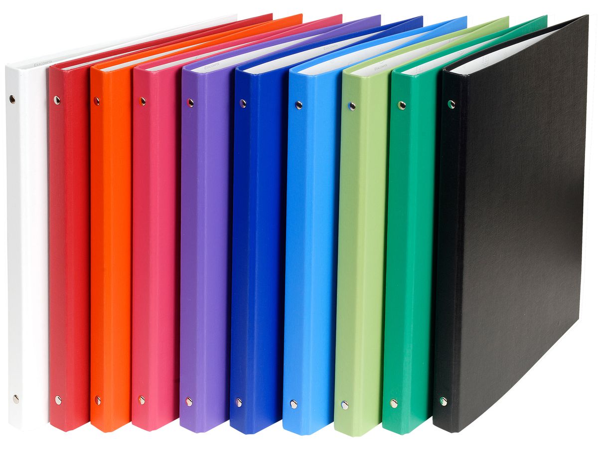 EXACOMPTA Raccoglitore ad anelli A4 51150E 4 anelli, colori ass. 2 cm (3130630511502)