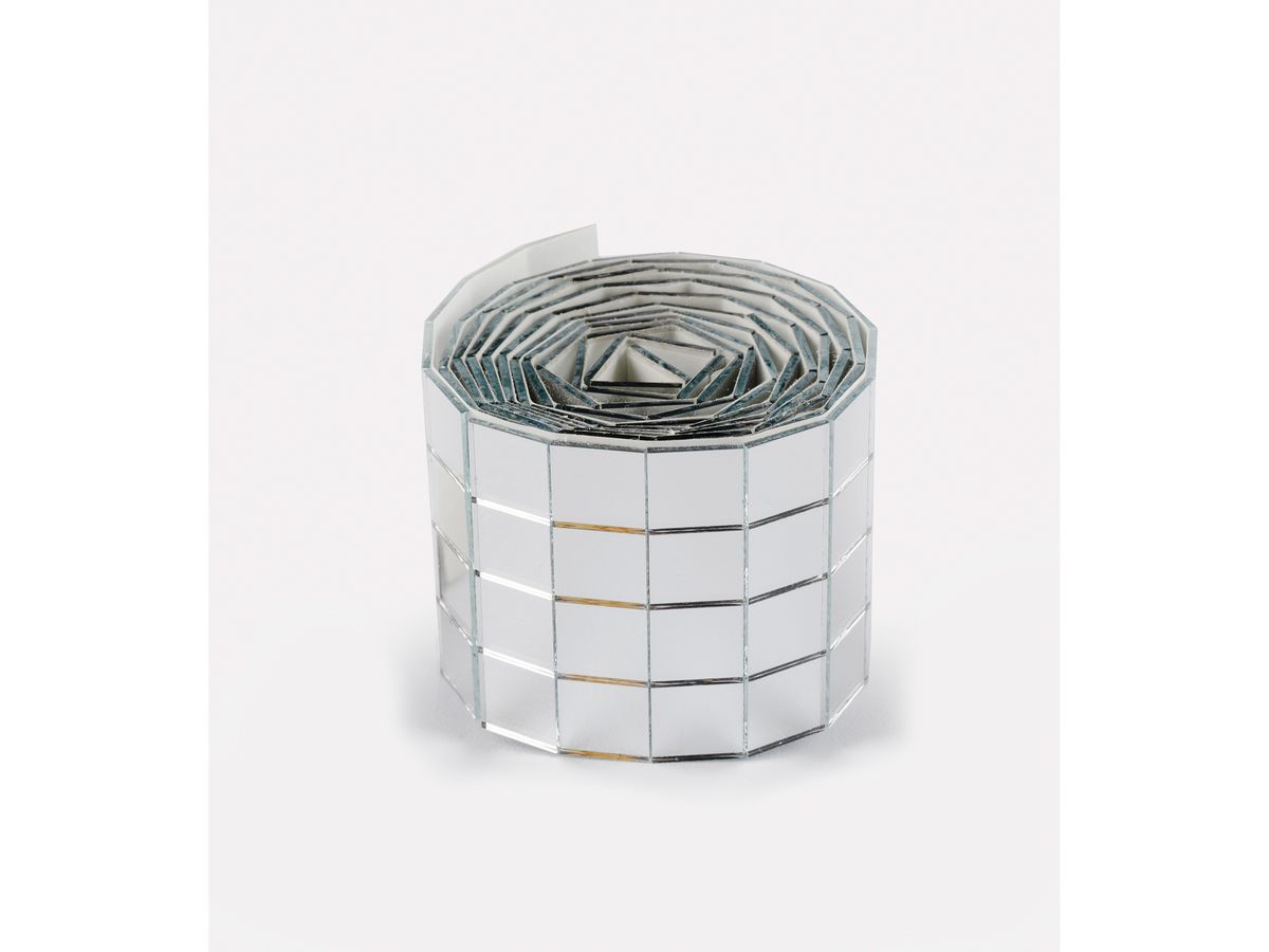 FOLIA Pierres de miroir 10x10mm 541060 2 rouleaux de 4cmx1m (4001868138313)