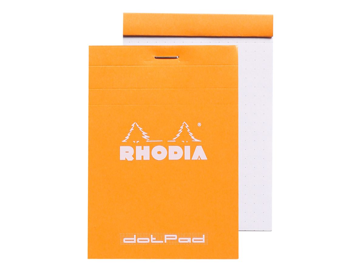 RHODIA Dot Pad orange 85x120mm 12558C Raster 80 Blatt (3037920125589)