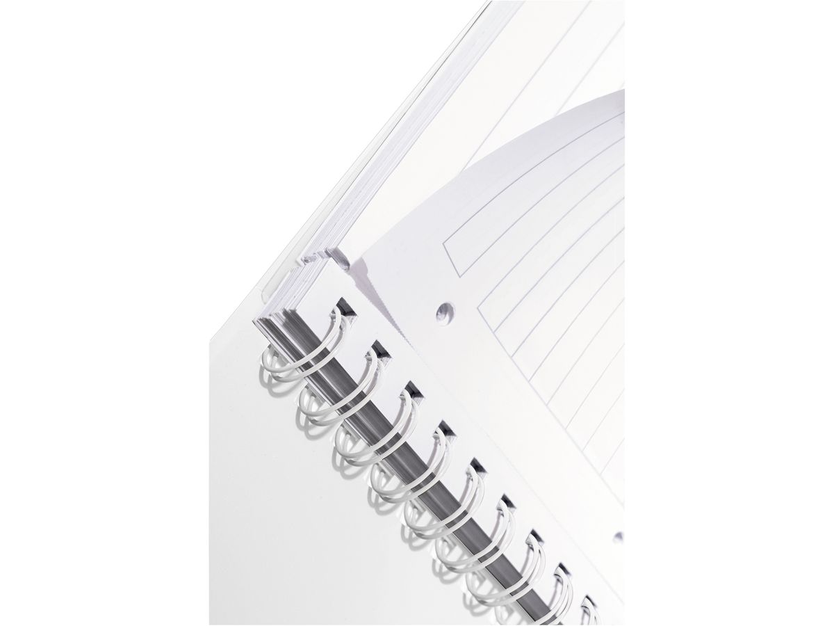 LEITZ Collegeblock WOW PP A4 4637-00-95 noir ligné (4002432121304)