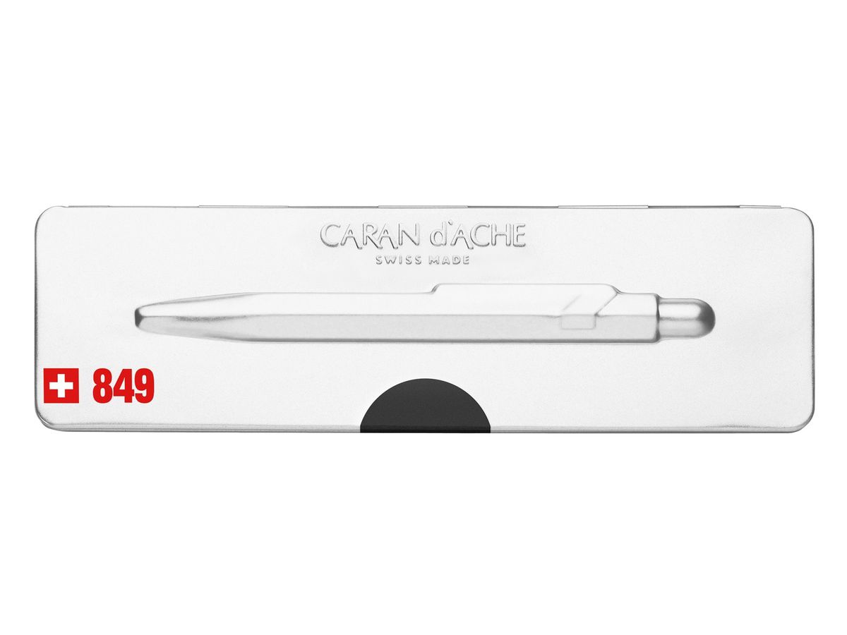 CARAN D'ACHE Kugelschreiber 849 Pop Line 849.509 schwarz matt, mit Metalletui (7630002316774)