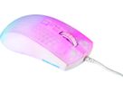 DELTACO Ultralight Gaming Mouse, RGB GAM-144-W Semi-Transparent, WM87,White (7333048058607)