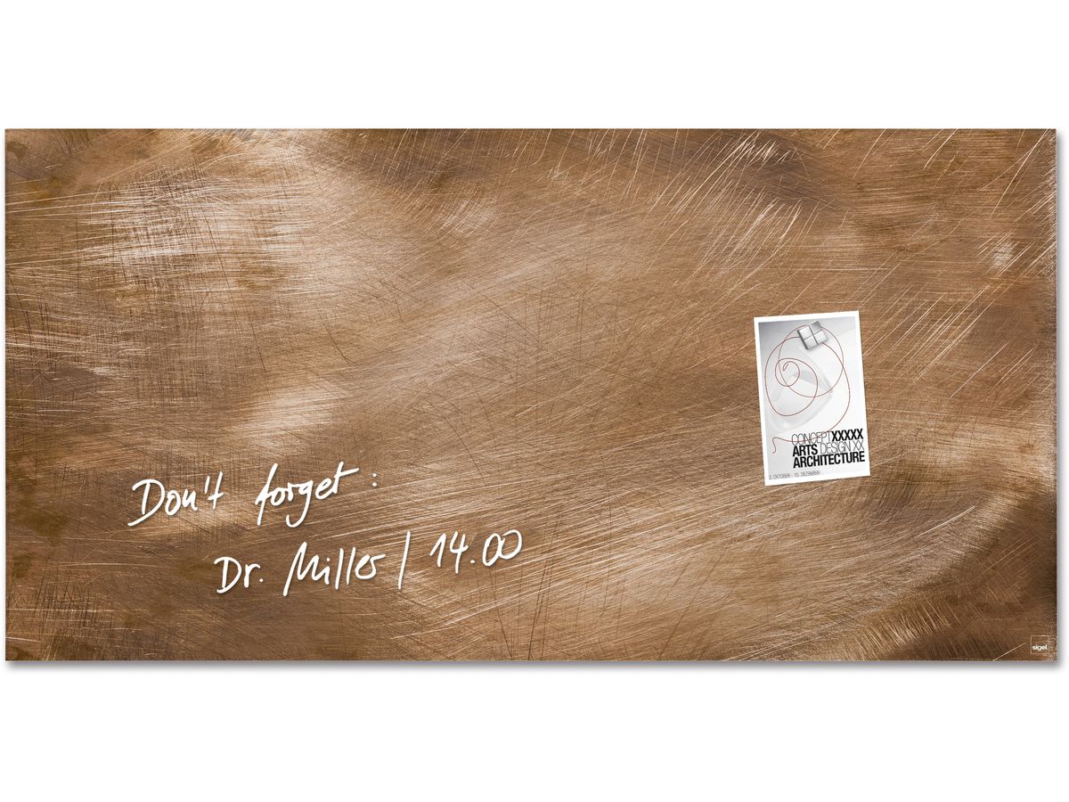 SIGEL Glass Calamitaboard GL267 bronze 910x460x15mm (4004360836091)