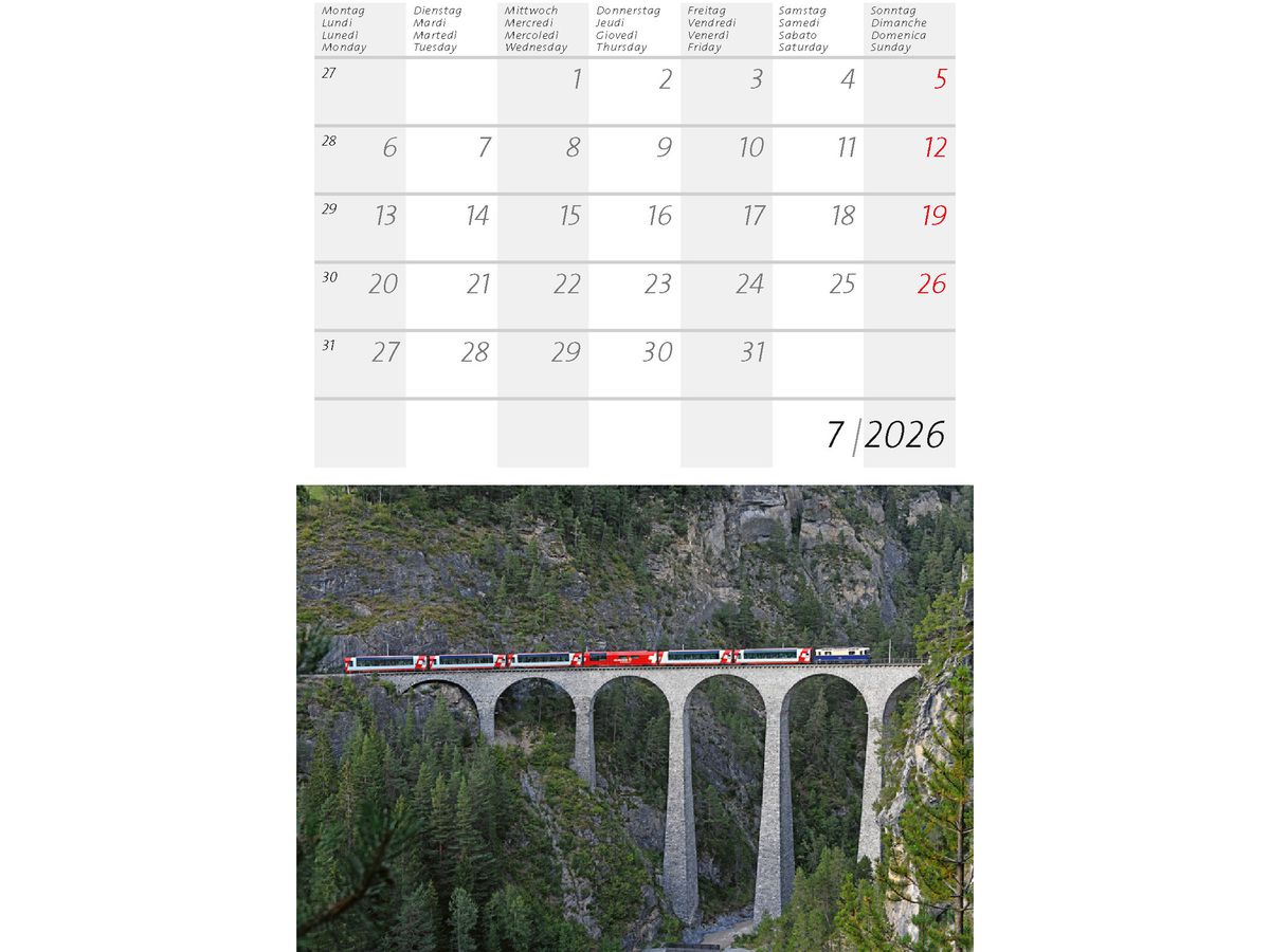 CALENDARIA Calendrier 2026 9783036205380 Bernina / Glacier ML 14.8x22cm (9783036205380)