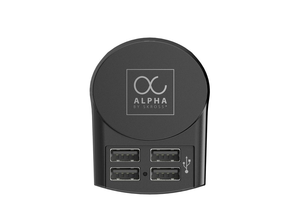 SKROSS World Adapter Premium Series 1.104102 Alpha Europe USB Charger 4A (7640166327295)