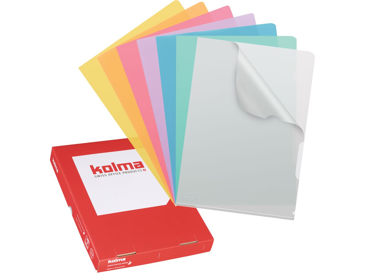 KOLMA Sichtmappen Superstrong A4 59.646.12 orange glatt 10 Stück (7611967590362)