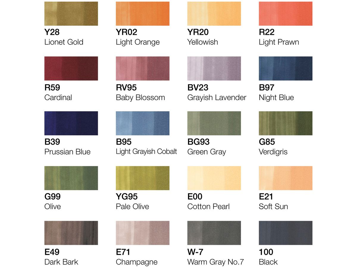 COPIC Marker Ciao 22075714 20 pz. Set love (4013695260952)