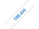 PTOUCH Band, laminiert blau/weiss TZe-233 PT-1280VP 12 mm (4977766685276)