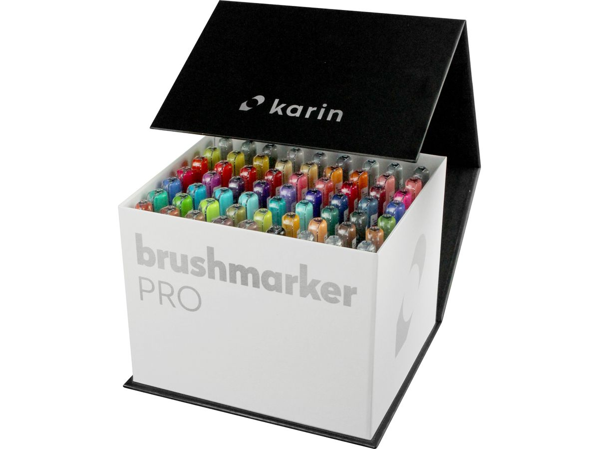 KARIN Brush Marker PRO 27C7 Mega Box 60 couleurs (5904446025663)