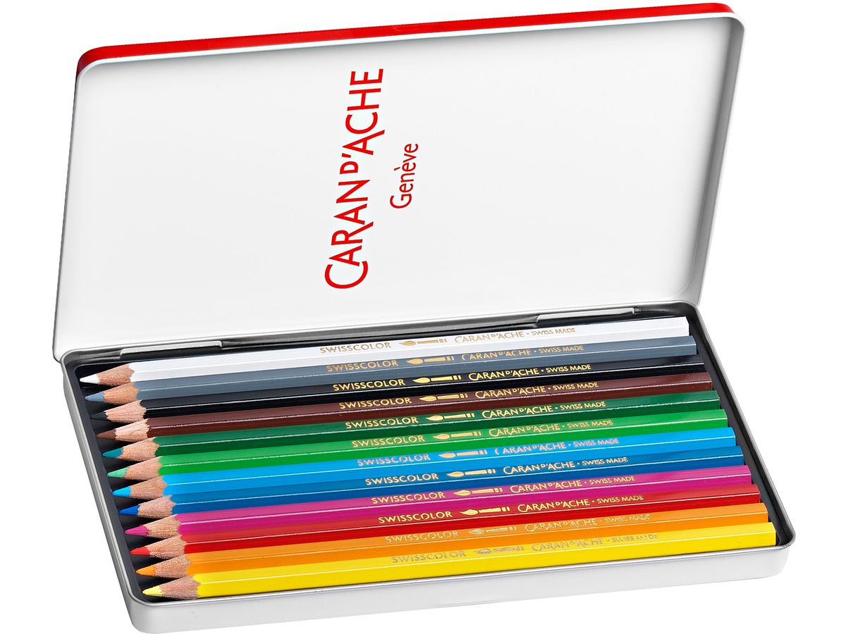 CARAN D'ACHE Crayon Swisscolor 1285.712 assortis 12 pcs. (7610186018275)