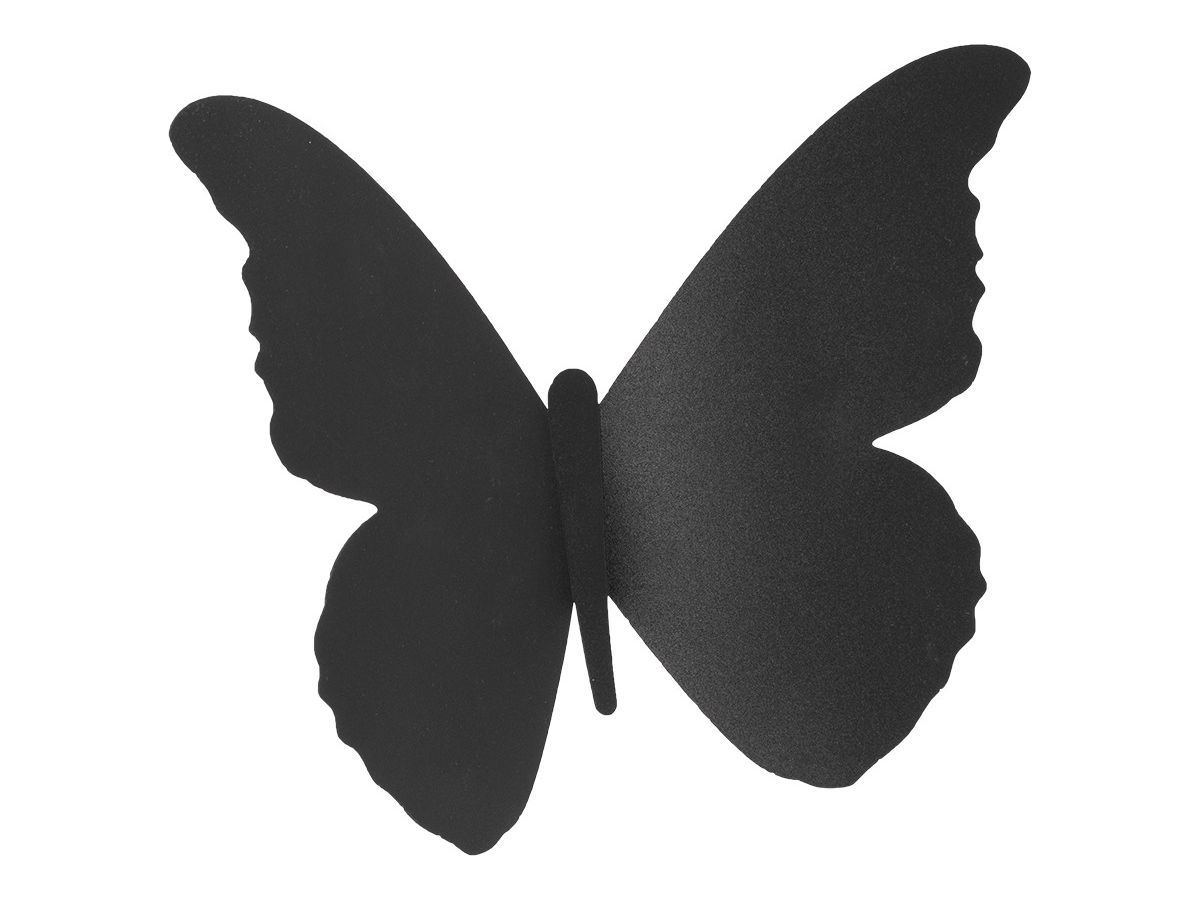 SECURIT Kreidetafel 3-D Butterfly W3D-BUTTERFLY schwarz, 7 Stück 28x16.3x1cm (8719075287576)
