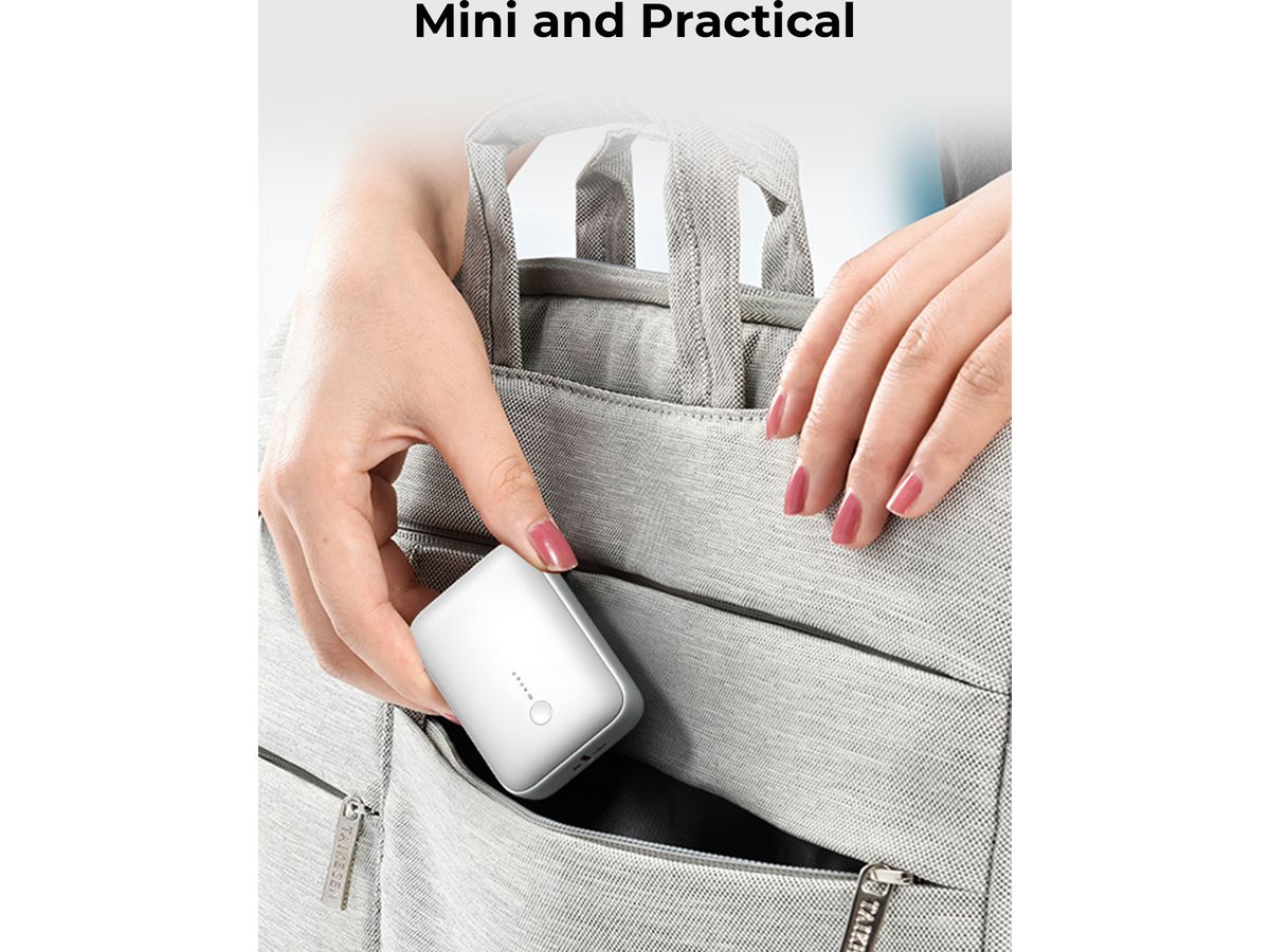 AUKEY Spark Mini 10000, 20W, PD,QC PB-Y55 WH Powerbank,White,USB-C,USB-A (0689323789276)