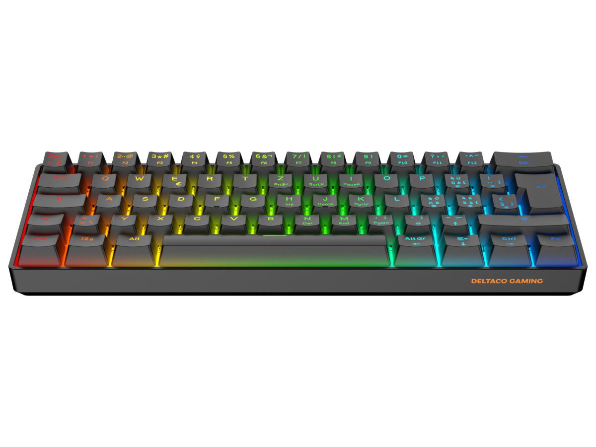 DELTACO Mechanical Keyboard DK470 GAM-175-CH Hot-Swap,KTT Switches,Black (5706470154797)